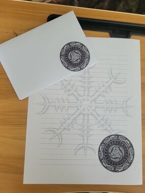 🖤NEW🖤 Hand Crafted  24pc Viking  Stationery Set